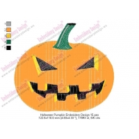 Halloween Pumpkin Embroidery Design 15